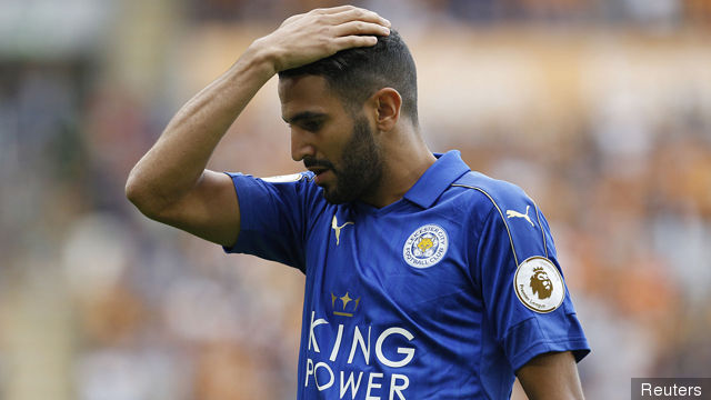 Leicester City's Riyad Mahrez