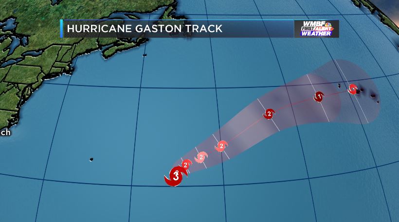 Hurricane Gaston Track