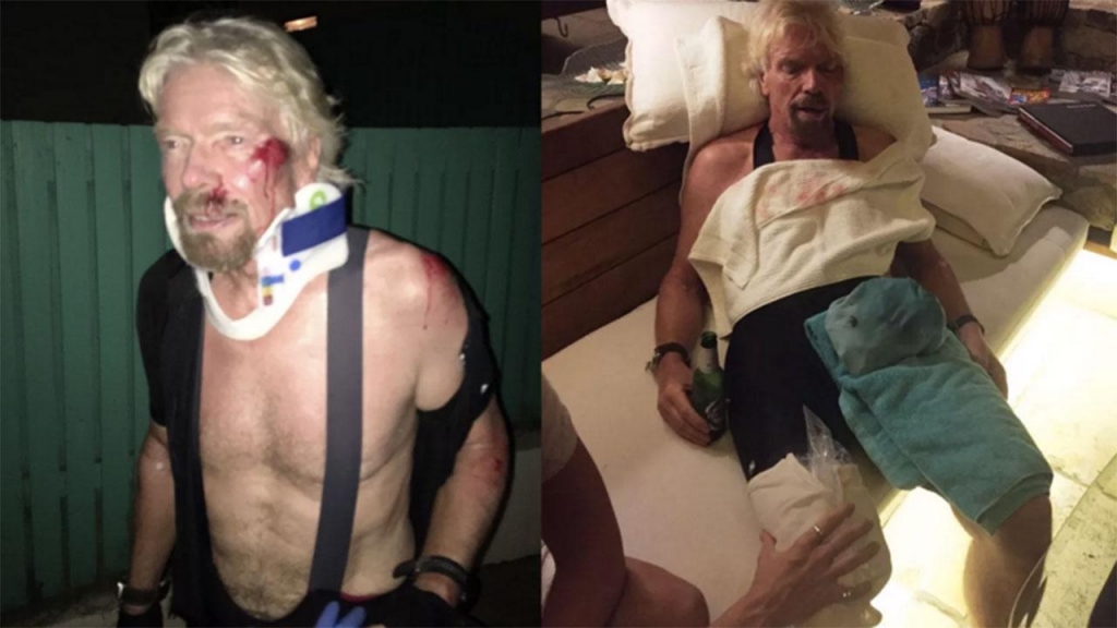 I thought I was going to die: Helmet saves billionaire Richard Branson