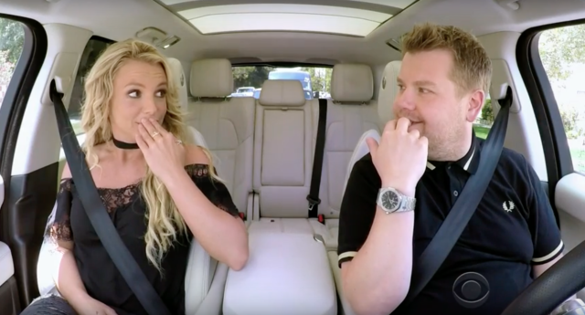 Britney Spears and James Corden