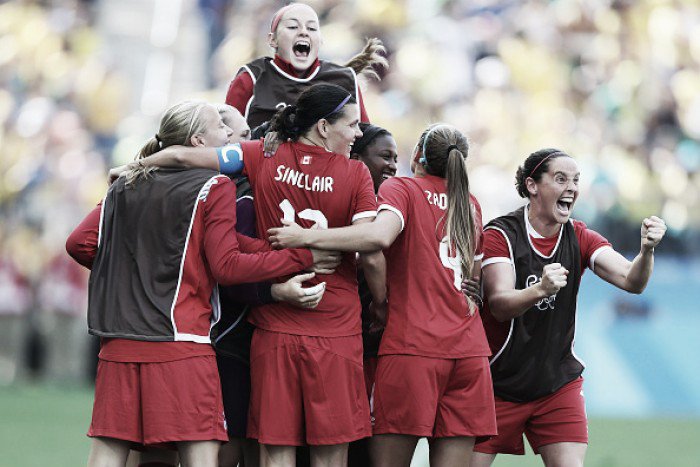 Brazil 1-2 Canada Canadians claim Bronze after Rose and Sinclair goals beat Brazil