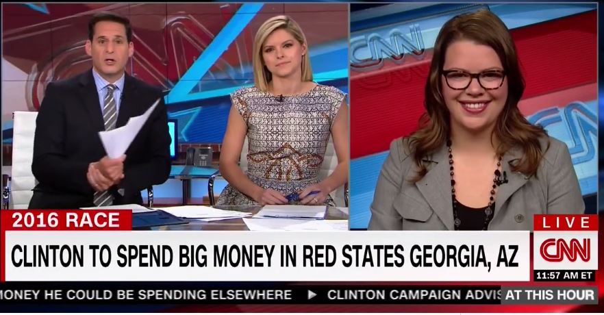 In this screen grab Democratic Party of Georgia Executive Director Rebecca De Hart appeared on CNN on Wednesday Aug. 10