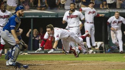 Tyler Naquin delivered a game-winning inside-the-park home run for the Cleveland Indians