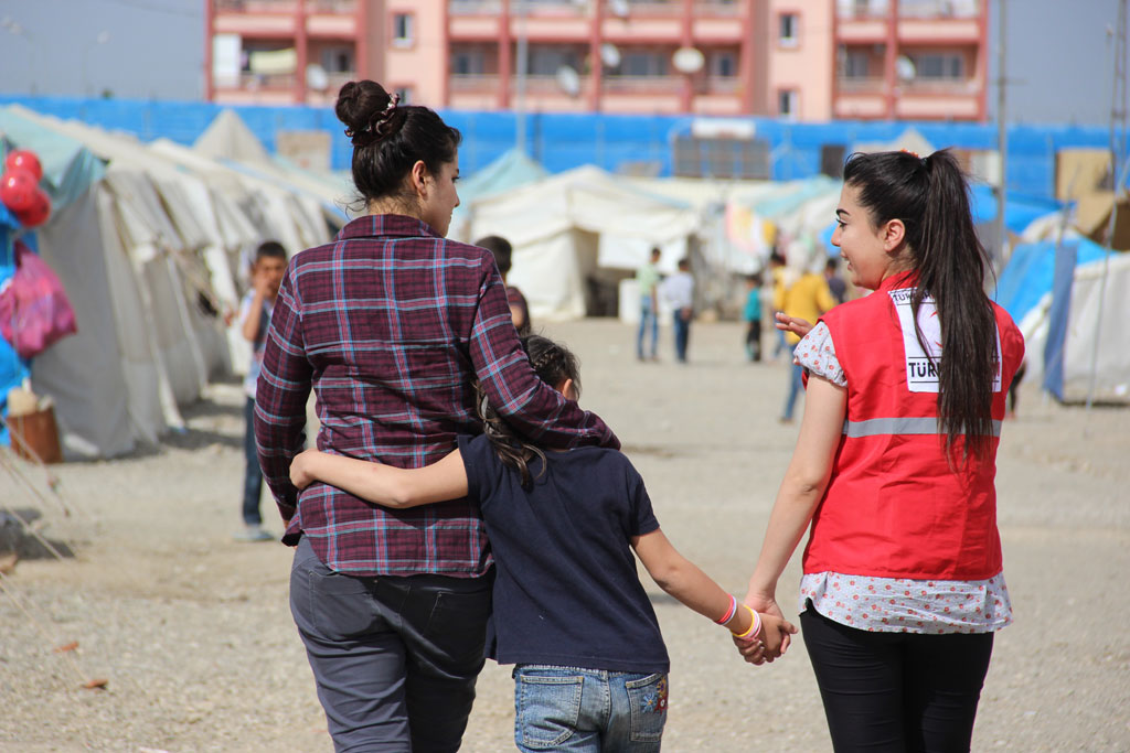 Inside the Islahiye camp for Syrian refugees in Gaziantep Province Turkey