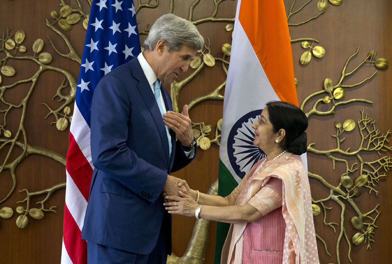 Kerry in India for strategic commercial talks