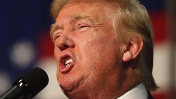 Is Republican presidential candidate Donald Trump choking on the immigration issue