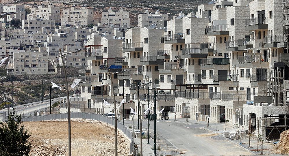 14 2016 shows a partial view of the Israeli settlement of Givat Zeev near the West Bank city of Ramallah