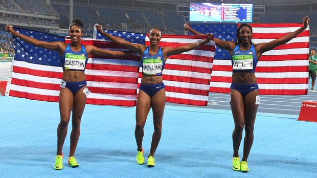 It's the first time the US women have won all three medals in any Olympic event- ever.                      USATSI