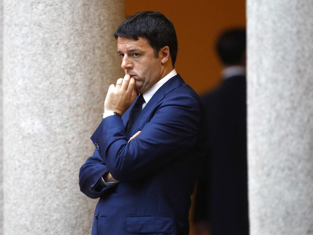 Italian prime minister Matteo Renzi faces a serious headache after the results of the stress test.   REUTERS  Alessandro Garofalo