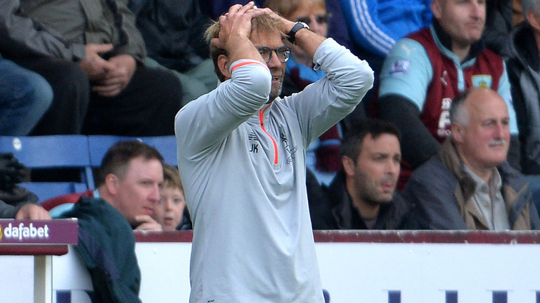 Liverpool manager Jurgen Klopp will not panic buy after Burnley defeat