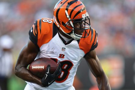 Cincinnati Bengals wide receiver A.J. Green during the Cincinnati Bengals preseason game. Playing against the Minnesota Vikings at Paul Brown Stadium