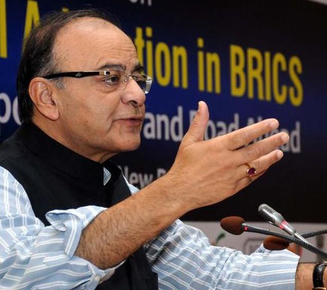 Finance Minister Arun Jaitley addressing a Conference on International Arbitration in BRICS in New Delhi Saturday