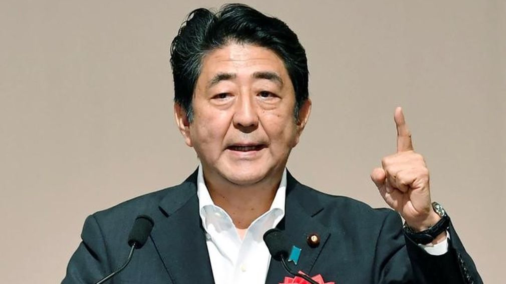 Japan's Prime Minister Shinzo Abe.
   
 

  Enlarge  Caption