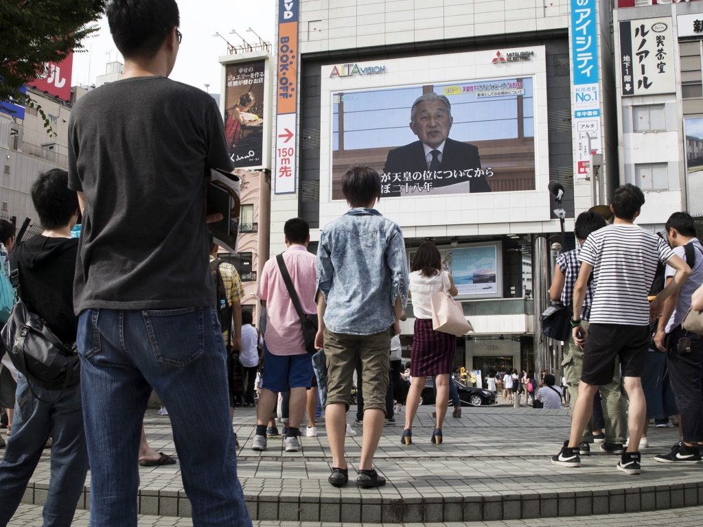 Japan's emperor says he's concerned about fulfilling duties