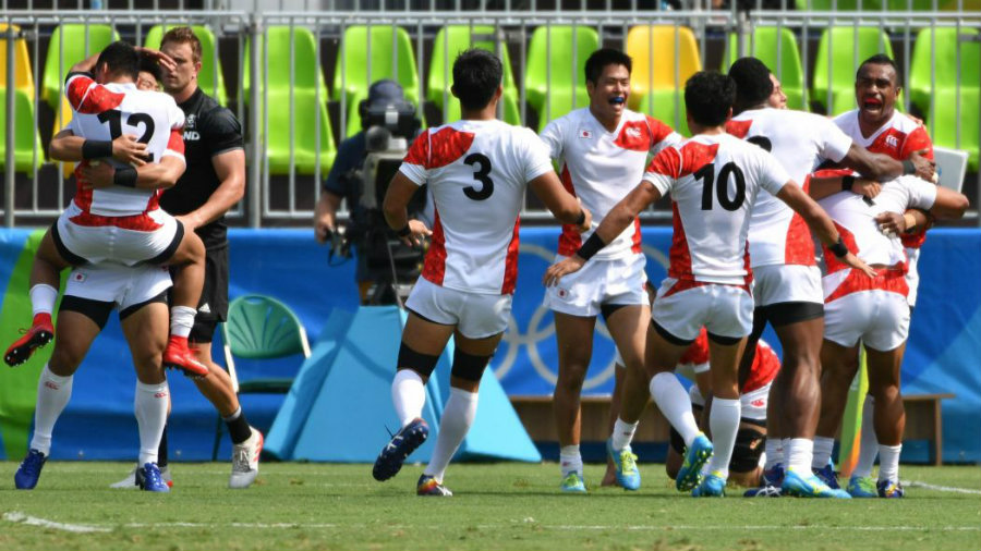 Japan's rugby team defeated New Zealand's last Tuesday in the Rio Olympics at the Deodoro Stadium