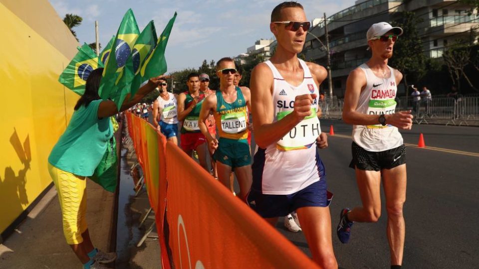 Jared Tallent won silver in the 50km walk