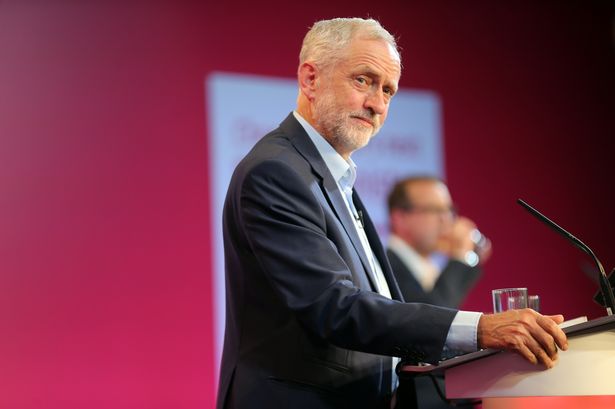 Jeremy Corbyn during a Labour Leadership debate at the Hilton Hotel in Gateshead