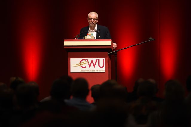 Jeremy Corbyn has won the backing of the CWU