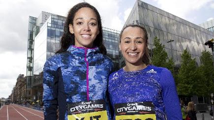 Katarina Johnson-Thompson left wants the Olympic gold which Jessica Ennis Hill is favourite to win again