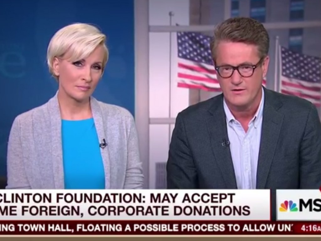 Joe Scarborough and Mika Brzezinski on'Morning Joe.    MSNBC