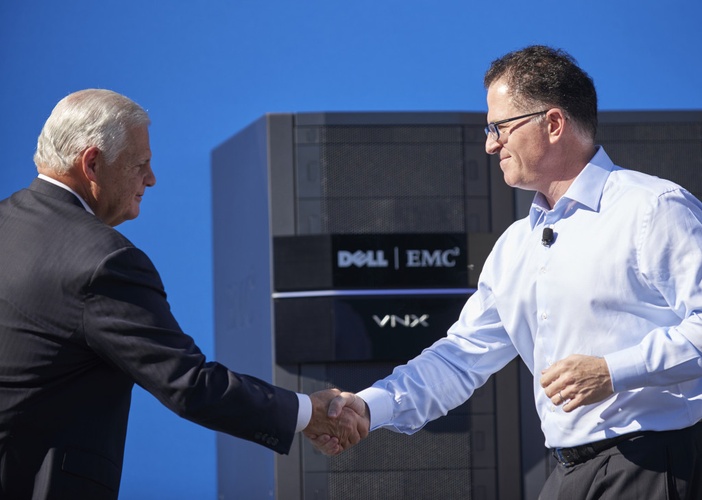 Joe Tucci- CEO EMC and Michael Dell- CEO Dell