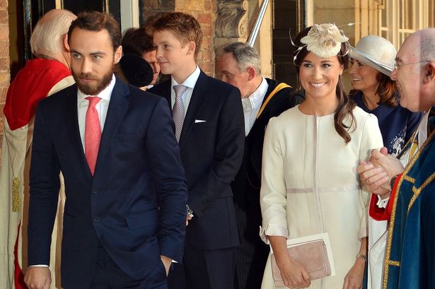 Pippa and James Middleton with Earl Grosvenor, whose father the billionaire landowner the Duke of Westminster has died aged 64