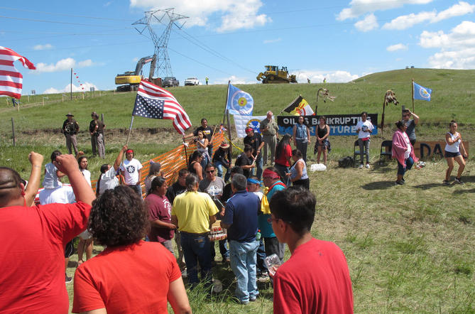 'We will press charges': Dakota Access pipeline protesters face restraining order