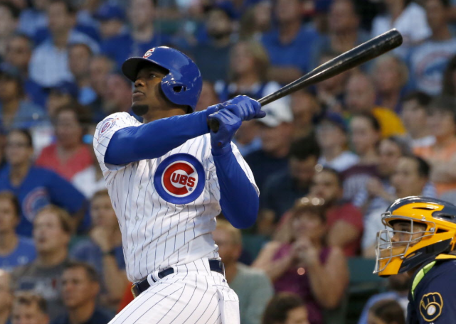 Jorge Soler hits a three-run homer in the first inning Wednesday night