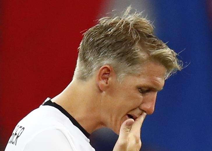 Football Soccer- Germany v France- EURO 2016- Semi Final- Stade Velodrome Marseille France- 7/7/16 Germany's Bastian Schweinsteiger reacts after the game REUTERS  Kai Pfaffenbach Livepic  Files