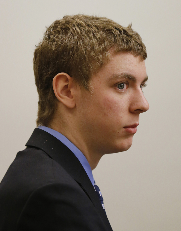 Brock Turner appears in the Palo Alto Calif. branch of Santa Clara County Superior Court court for a status hearing. A Califo