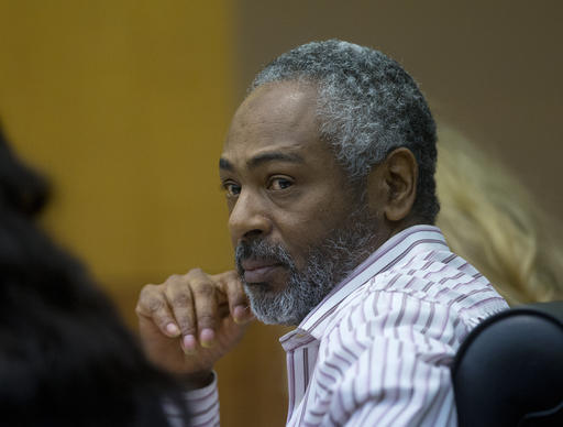 Martin Blackwell watches arguments in his trial in Atlanta Wednesday Aug. 24 2016. Blackwell was convicted of pouring hot water two gay men as they slept and sentenced to 40 years in prison