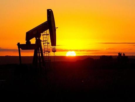 An oil pump jack near Tioga N.D. US shale oil producers are back to drilling