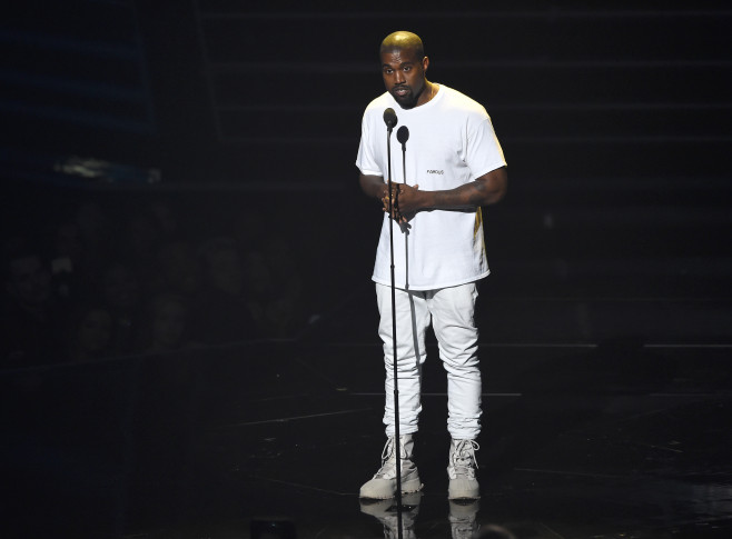 Kanye West appears at the MTV Video Music Awards at Madison Square Garden on Sunday Aug. 28 2016 in New York