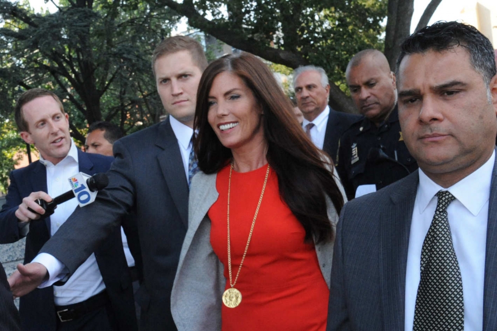 Kathleen Kane after a preliminary hearing in Norristown Pennsylvania