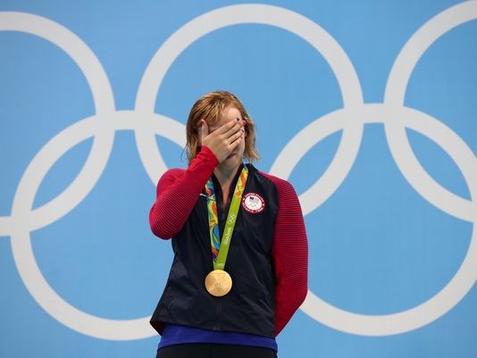 Katie Ledecky swims into history with 4th Olympic gold