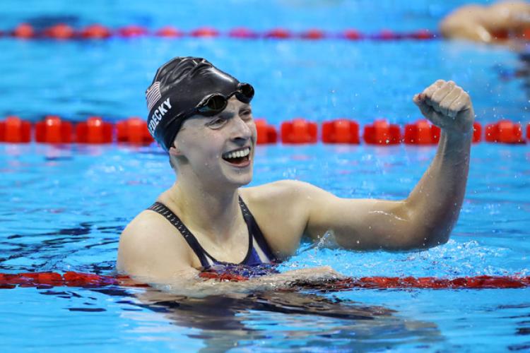 Katie Ledecky continues to dominate the women's field in swimming