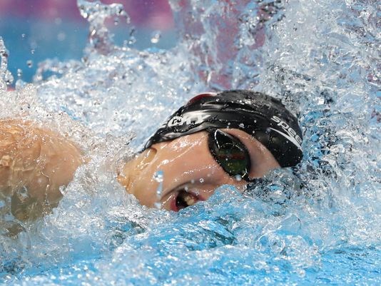 Katie Ledecky qualifies second in the 200 freestyle semifinals