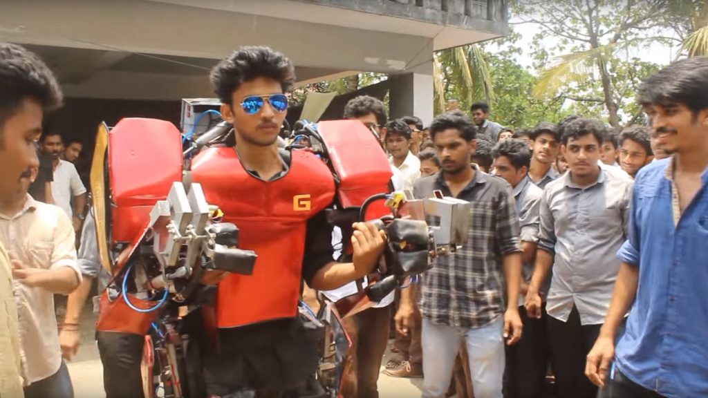 Indian engineering student builds a real-life walking Iron Man suit for just $750