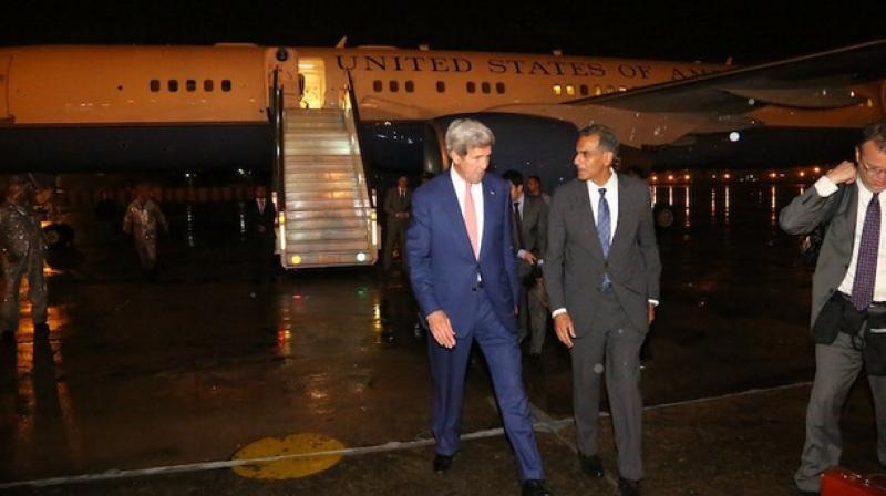 John Kerry arrives in India for 2nd Indo-US strategic dialogue