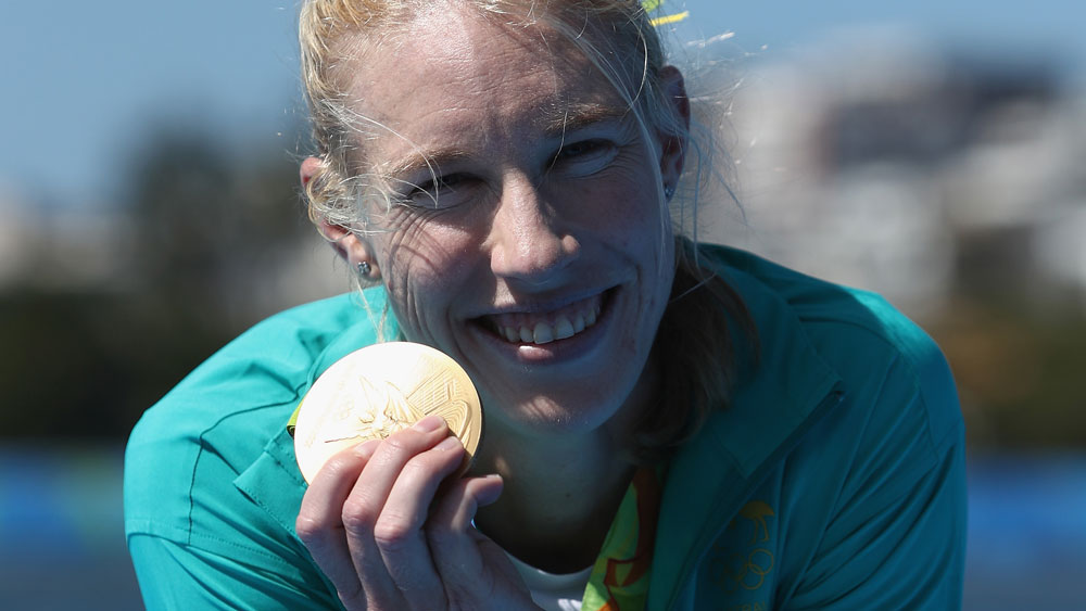 Kim Brennan has won Australia's sixth gold medal of the Rio Olympics