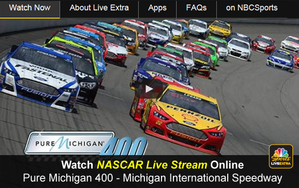 Watch NASCAR Live Stream of NBCSN Online Pure Michigan 400 Sprint Cup