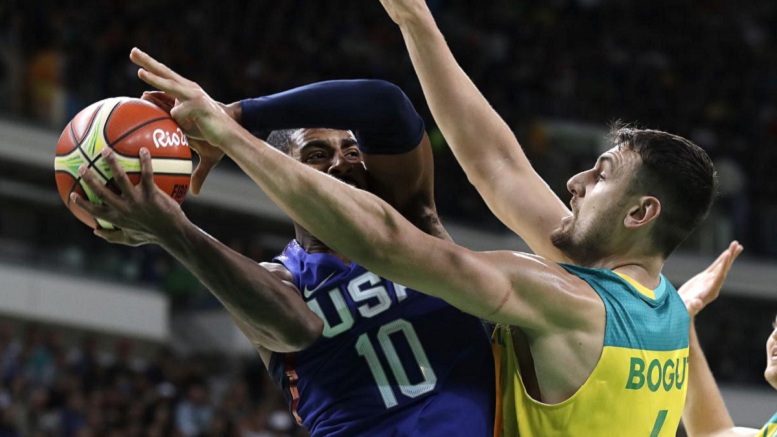 Kyrie Irving and Team USA held on to top Andrew Bogut and Australia