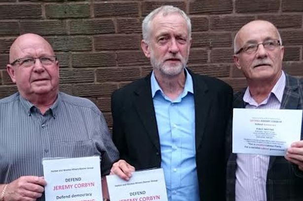 L to R Ronnie Peterson, Jeremy Corbyn and John Watson