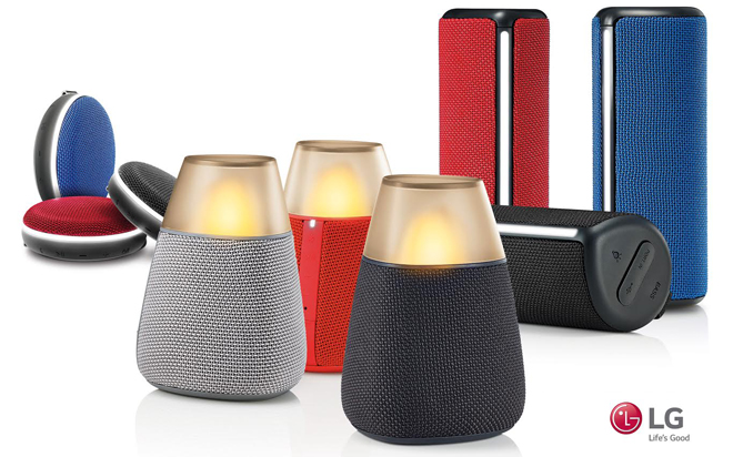 LG introduces a fashionable new line of bluetooth speakers