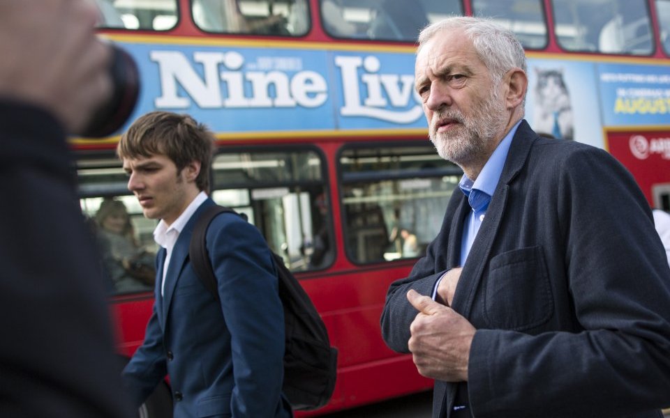 Jeremy Corbyn Joins Action For Rail Campaigners