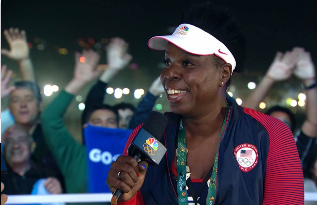 Image Leslie Jones at the Rio Olympics