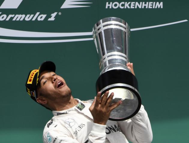 Mercedes driver Hamilton increases lead with German GP win