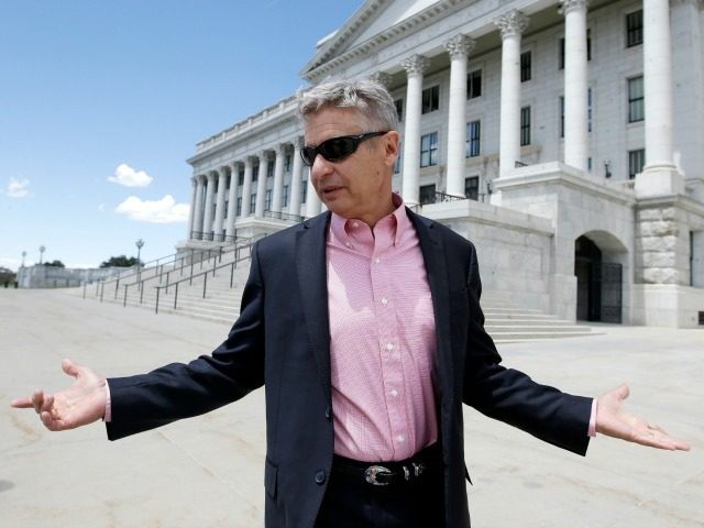 Libertarian presidential candidate former New Mexico Gov. Gary Johnson leaves the Utah State Capitol after meeting with with legislators in Salt Lake City. He has virtually no money no strategy to compete in battlegroun