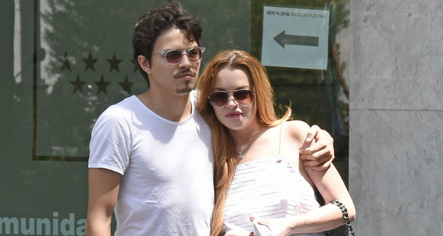 Although there are rumors saying that Lindsay Lohan is pregnant with her fiancé Egor Tarabasov the actress has been seen relaxing on a luxury yacht fishing drinking beer and smoking