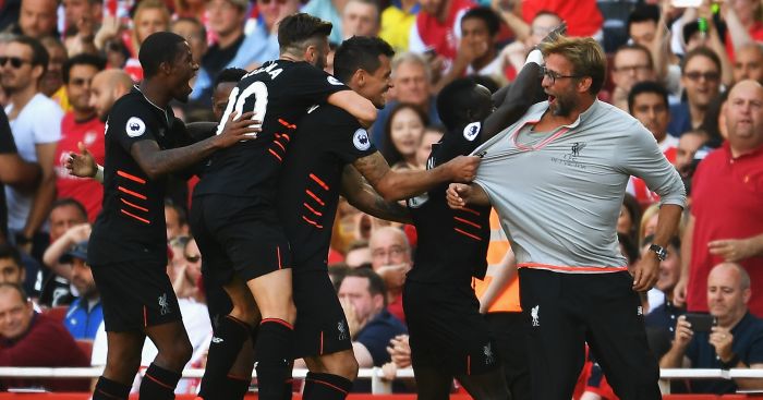 Liverpool Defeated Arsenal 4-3 at the Emirates Stadium on Sunday